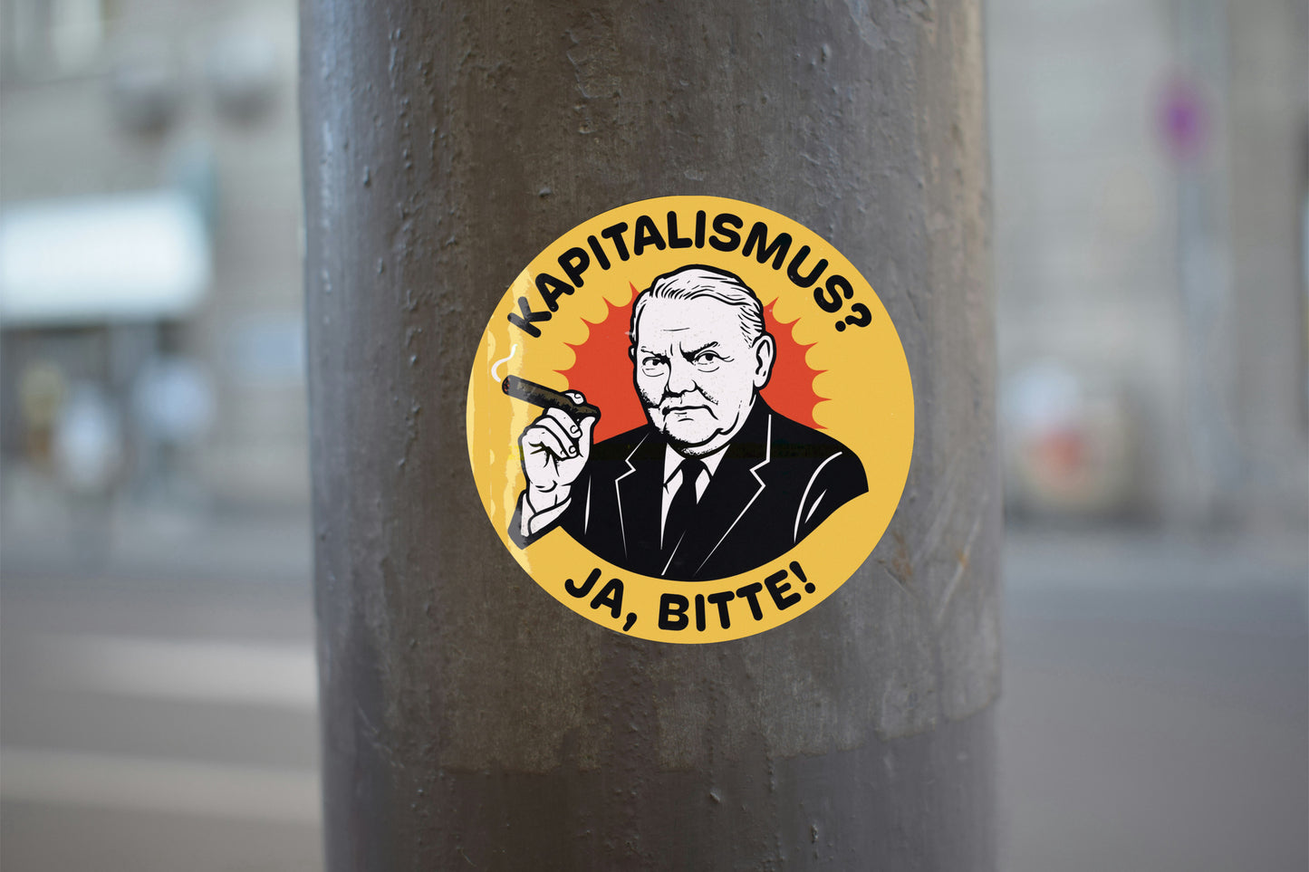 KAPITALISMUS? JA, BITTE! Sticker/Aufkleber