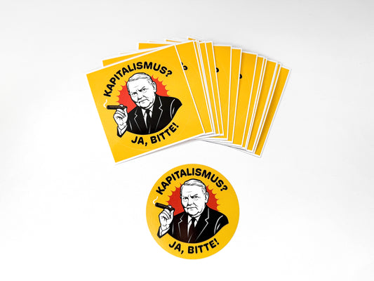 KAPITALISMUS? JA, BITTE! Sticker/Aufkleber